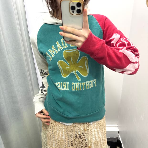 Muchacha 배색 후드티