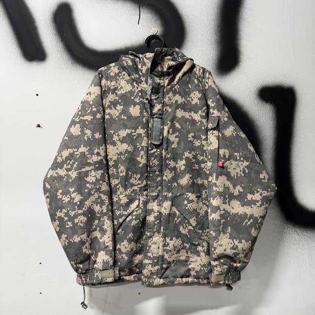USA South Play 빅사이즈 밀리터리 디지털 카모 M-92 파카