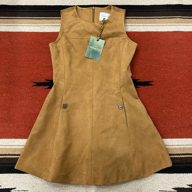 Stu 스웨이드 미니 원피스