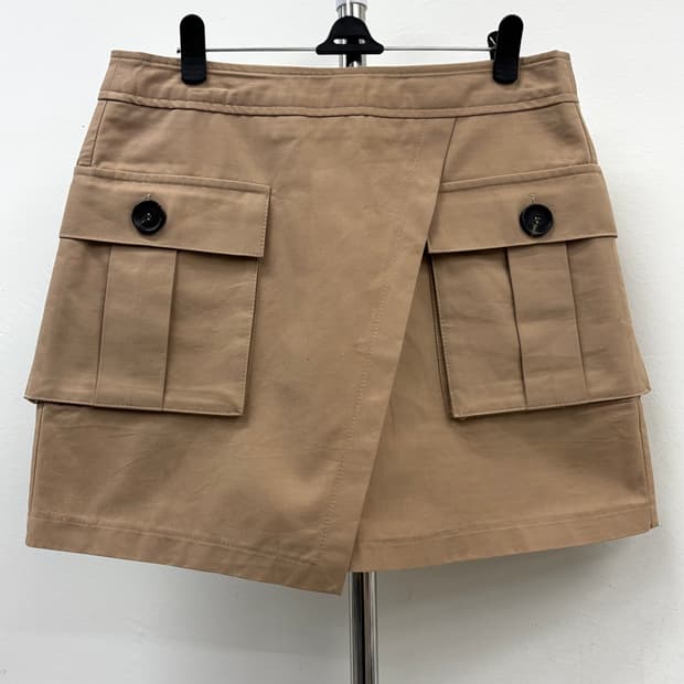 빈티지 베이지 y2k 카고 스커트