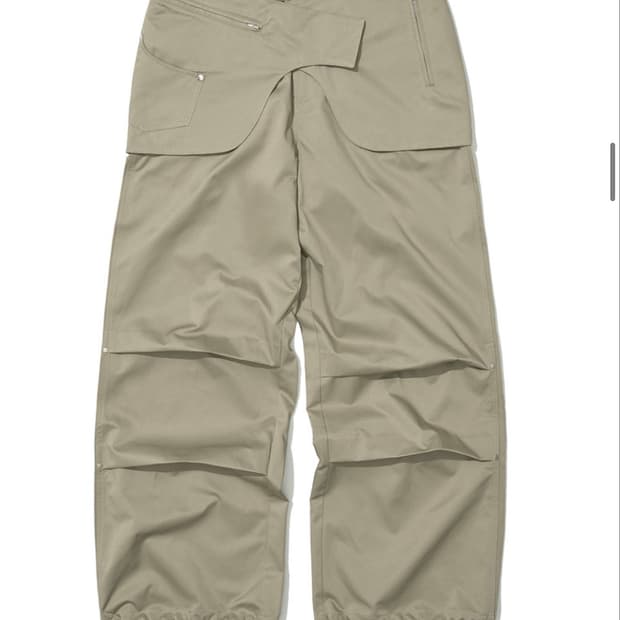 파르티멘토 우먼 레이어드 팬츠 카키베이지s