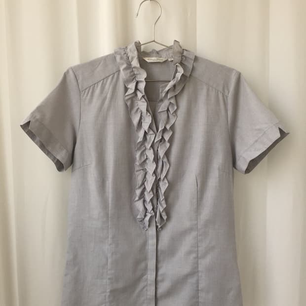 [vintage] Frill blouse