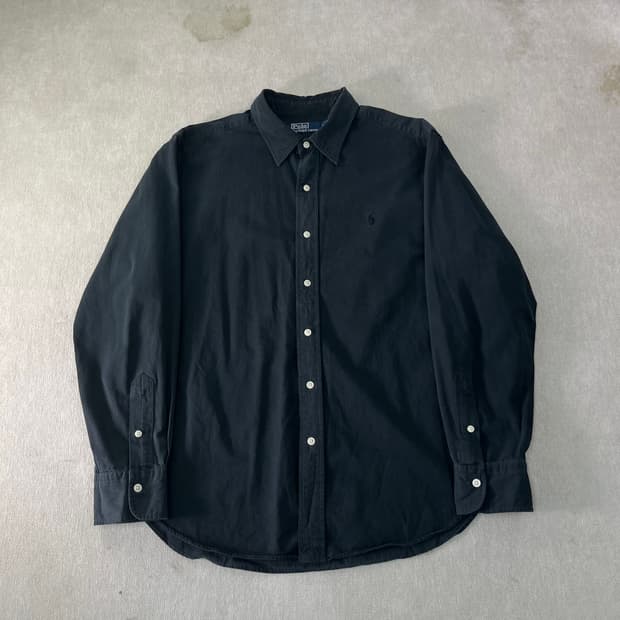 105 폴로랄프로렌 블랙 코튼 셔츠