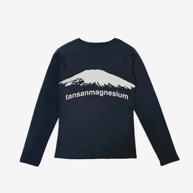 [MEN] 탄산마그네슘 마운틴 롱슬리브 네이비