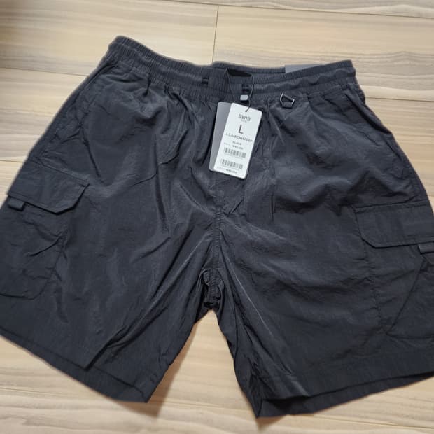 스위브카고반바지밴딩팬츠L사이즈블랙