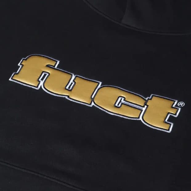 퍽트 FUCT OG SATIN APPLIQUE HOODIE 후드 L,XL