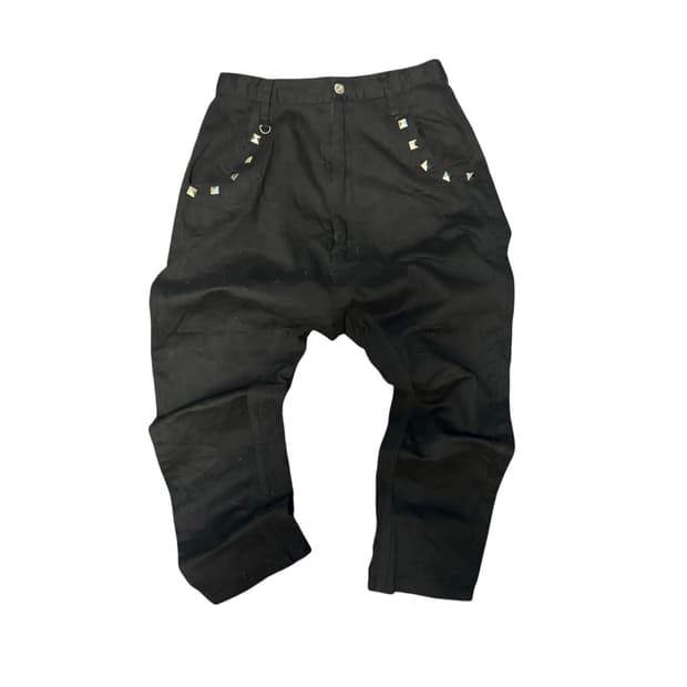 Vintage Skull Design Black Pants