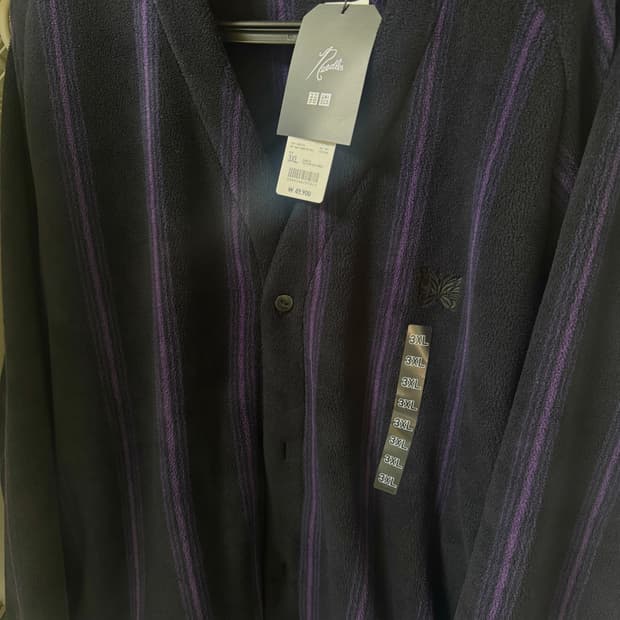 유니클로 니들스 유니클로 가디건 블랙 유니들스