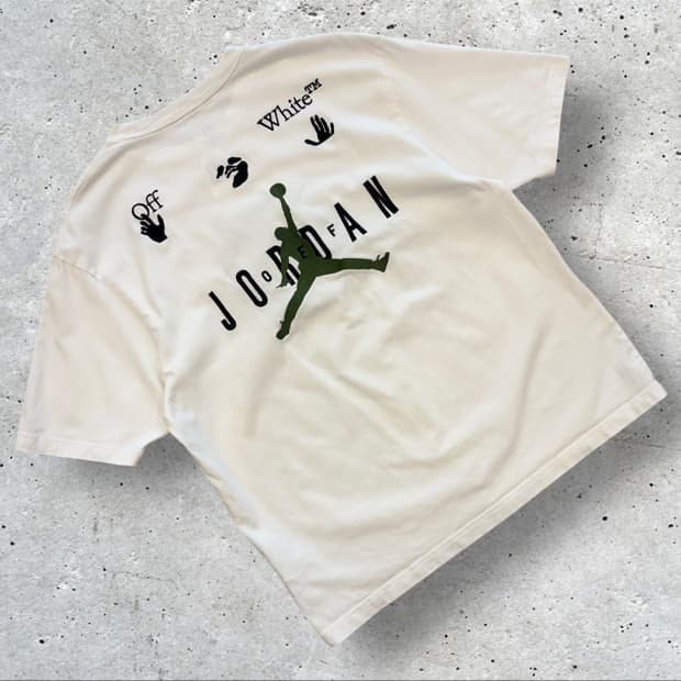 [XL] 나이키 오프화이트 조던 반팔 티셔츠 C876