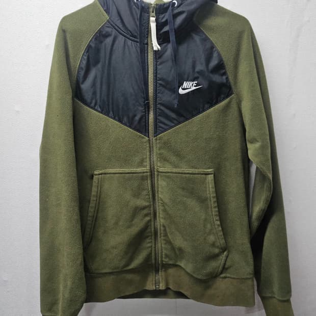 나이키 윈드러너 풀집 플리스 후드 집업 자켓 M