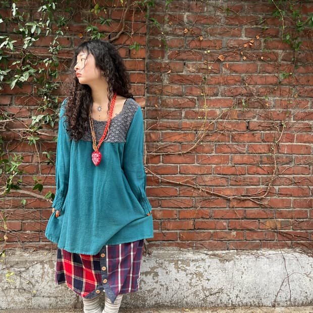 TITICACA 크로쉐 포인트 미디 원피스