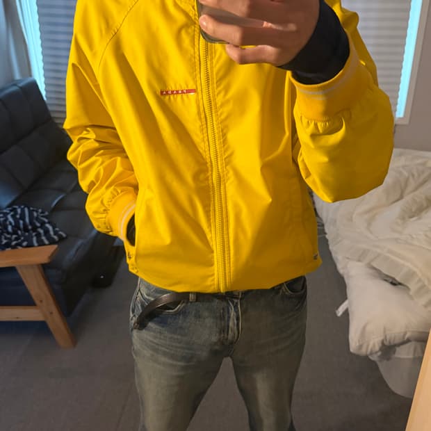 프라다 스포츠 하이넥 자켓