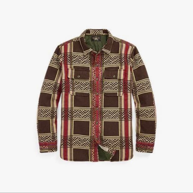 RRL 자카드 오버셔츠