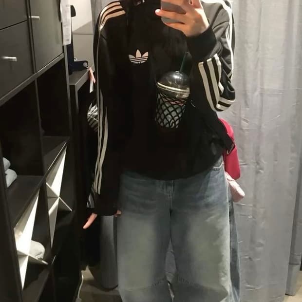 아디다스 파이어버드 져지 트랙탑 블랙