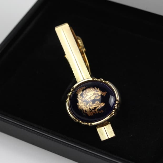 리모주 A-등급 5cm 프랑스 도자기 넥타이핀 LIMOGES