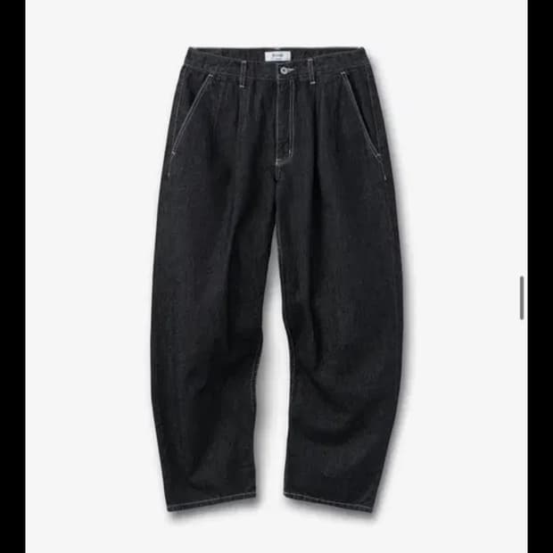 후브스 투턱 벌룬 데님 팬츠 [블루] M