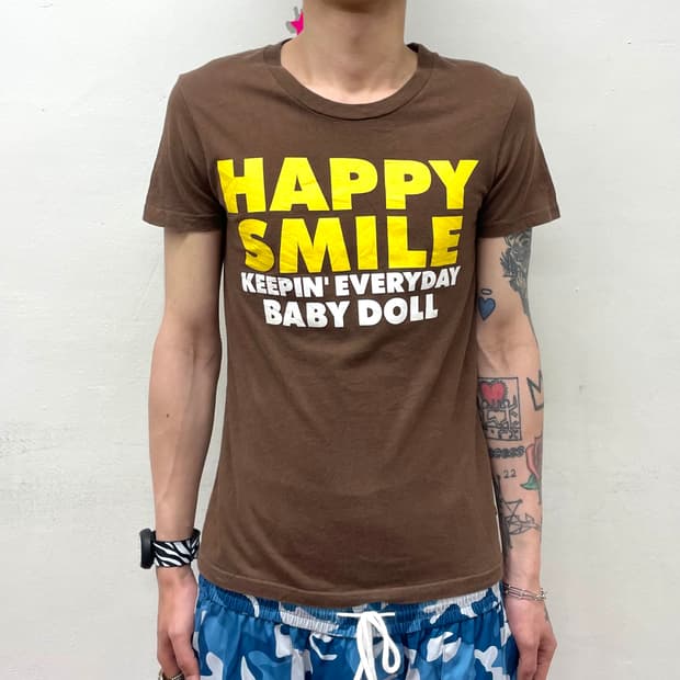 Happy Smile Baby Doll Brown T-shirt