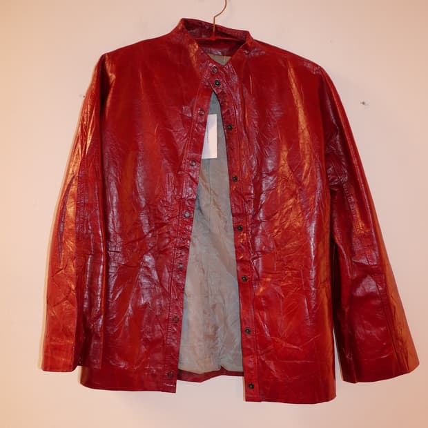 Christophe Lemaire early 2000s leather j