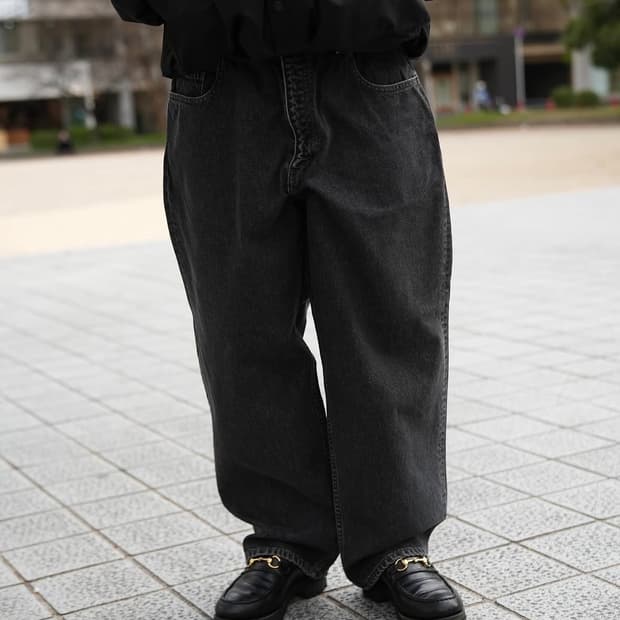 [m]cootie 5 pocket baggy denim pants 쿠티