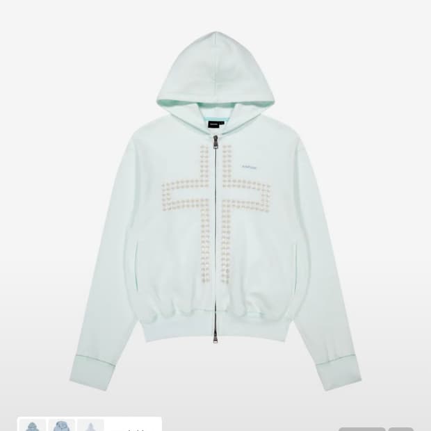 아캄 크로스라인스톤 십자가 후드집업 새상품 1사이즈