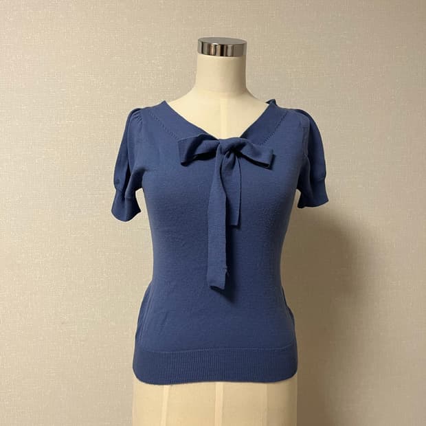 Japanese vintage 소라 반팔 니트