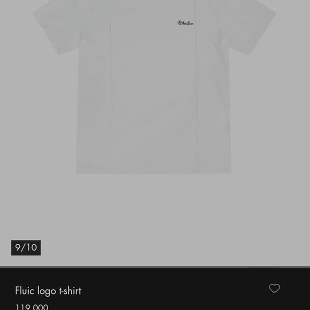 아더에러 Fluic logo t-shirt A2