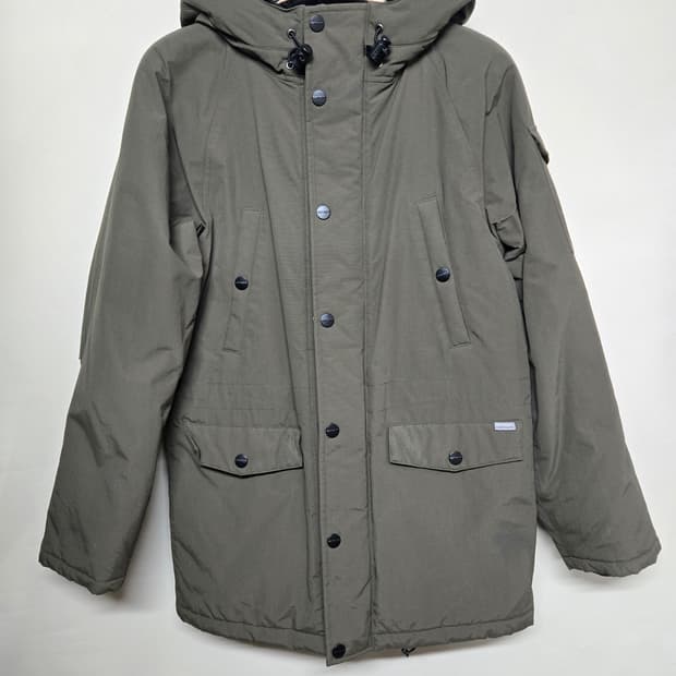 Carhartt 칼하트 카키 야상 자켓 XS 모자 퍼X
