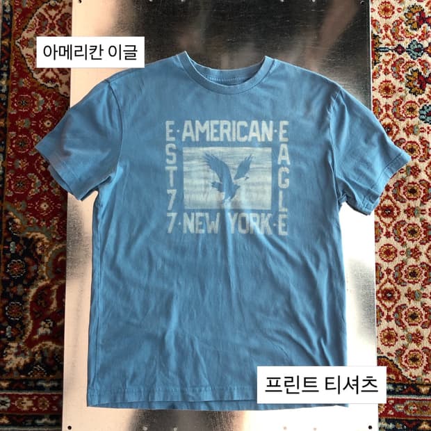 아메리칸이글 빈티지 프린트 티셔츠