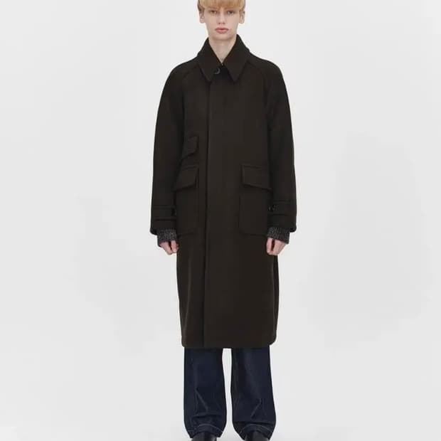 애프터프레이 발마칸 코트 브라운 L