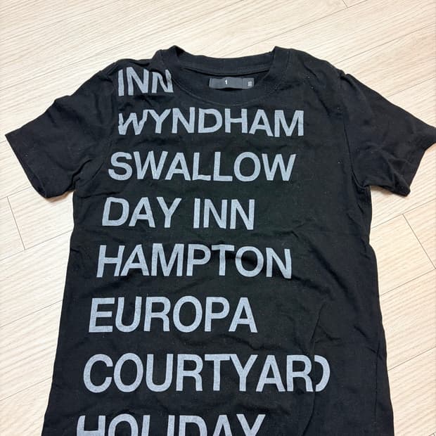 사파리스팟 1/2 HIGHWAY INN TEE (BLACK/WHITE)