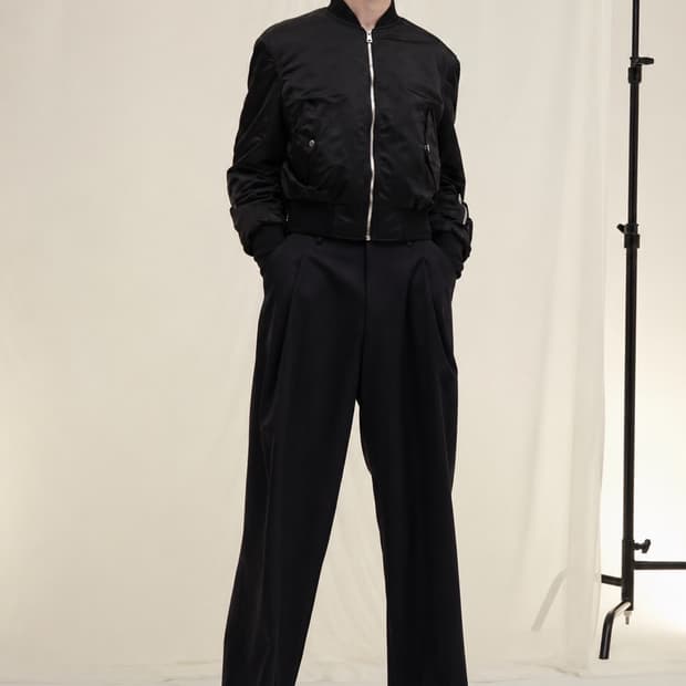 시스템옴므 20FW 크롭 패딩 플라이트 봄버