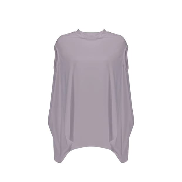 포코포스카 OVAL COWL NECK TOP 차콜
