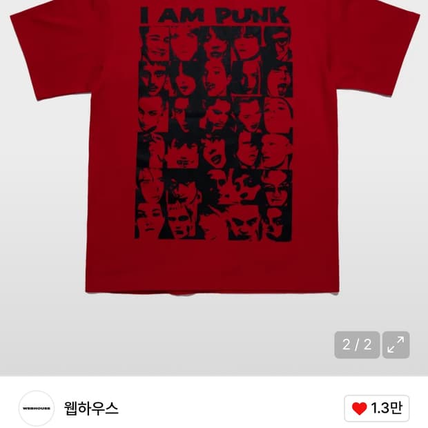 웹하우스 아이엠 펑크 티