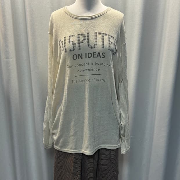 모리걸st 베이지색 긴팔티