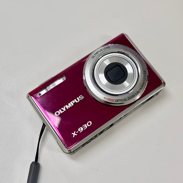 올림푸스 X-930 핑크 디카 상태좋음