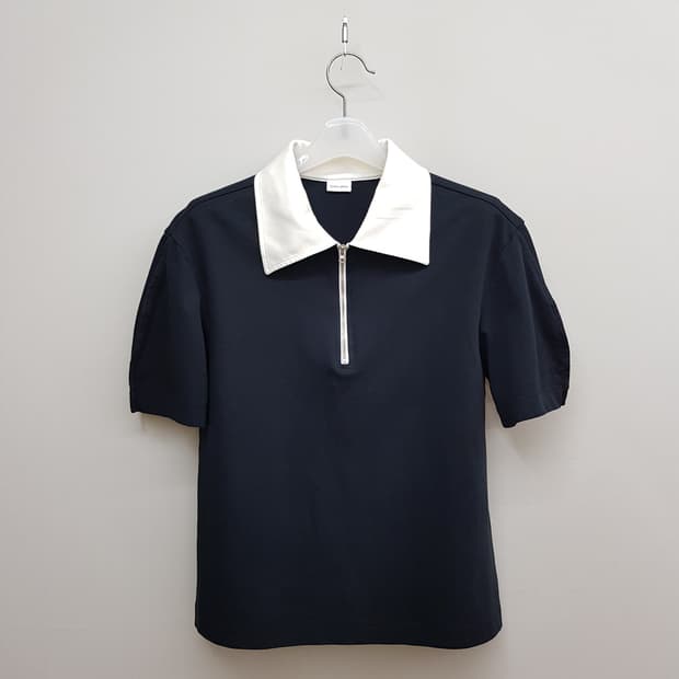 구호플러스 2022 하프집업 카라 티셔츠 Free사이즈