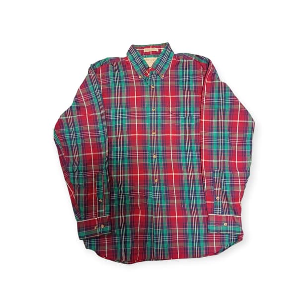 The fox collection 빈티지 체크 셔츠