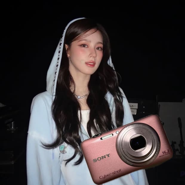 아이들 미연 픽 🩷 펄 핑크 소니 사이버샷 dsc-wx7