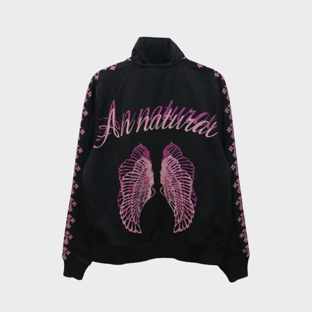 REDCOMET 펑크 고스로리 글리터 레터링 져지 64814