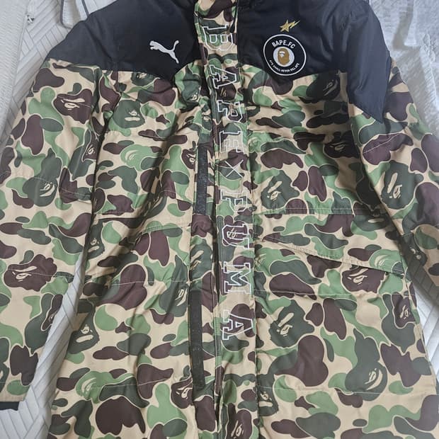 베이프 BAPE 카모 덕다운 패딩 점퍼