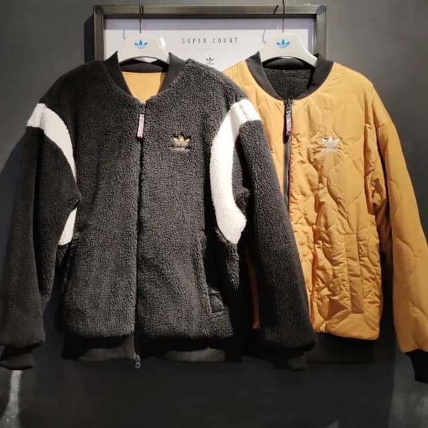 아디다스 리버시블 뽀글이