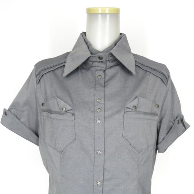 Ozz Croce 오즈온 반소매 그레이 셔츠 ozz on