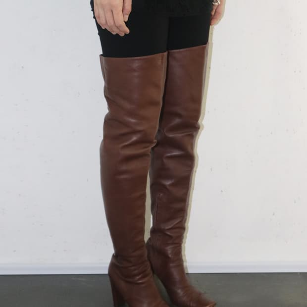 마르니 03AW 오버 더 니 부츠