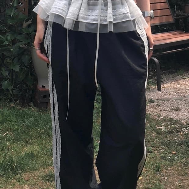 딧소어 ditsor 글레시어 레이스 나일론 트레이닝 팬츠 바지