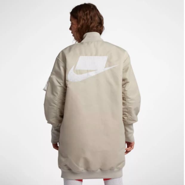 L) 나이키 nsw 항공점퍼 롱항공점퍼 ma-1 점퍼