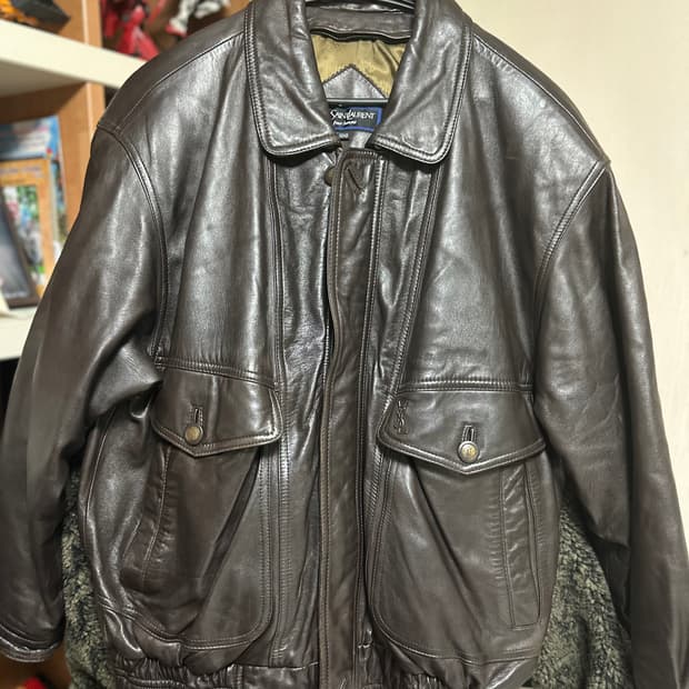 90s 입생로랑 빈티지 산양(염소)가죽 자켓