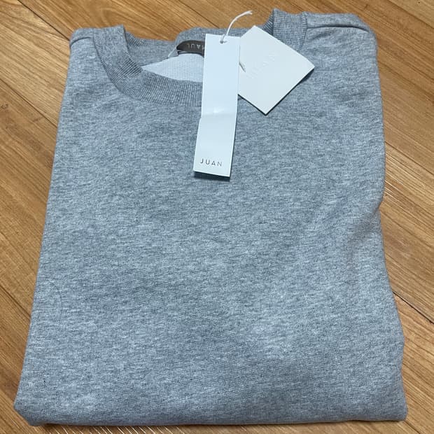 주앙옴므 맨투맨 티셔츠 멜린지그레이 L