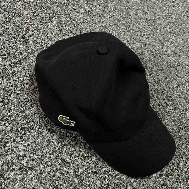 라코스테 블랙 볼캡 모자 60