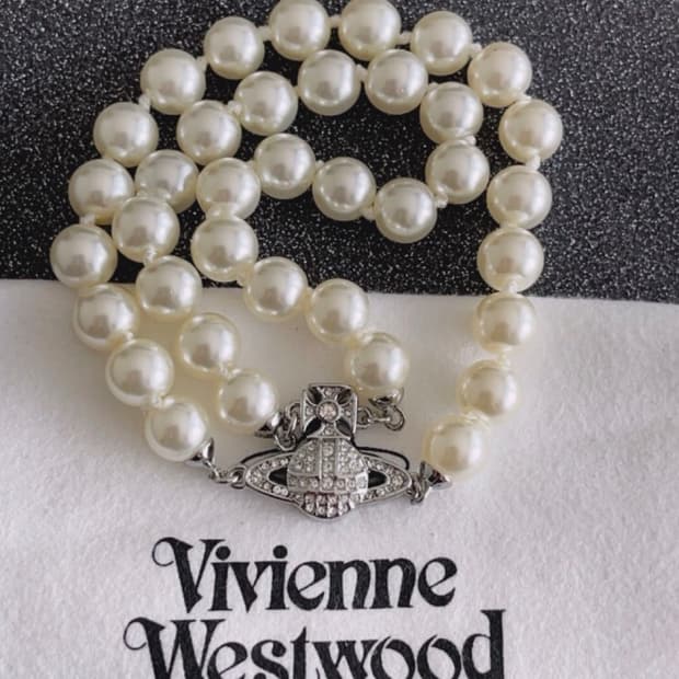 비비안웨스트우드 아카이브 진주펄 크리스탈 orb 브레이슬릿 팔찌