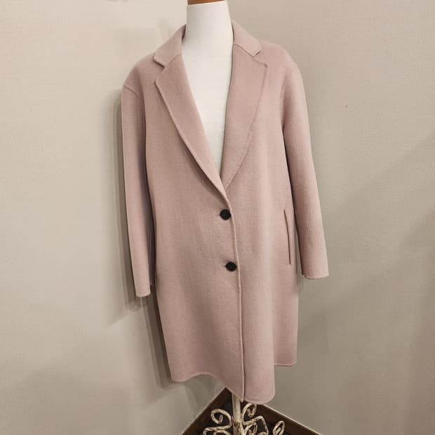 플러스에스큐 인디핑크 울 롱코트☃️